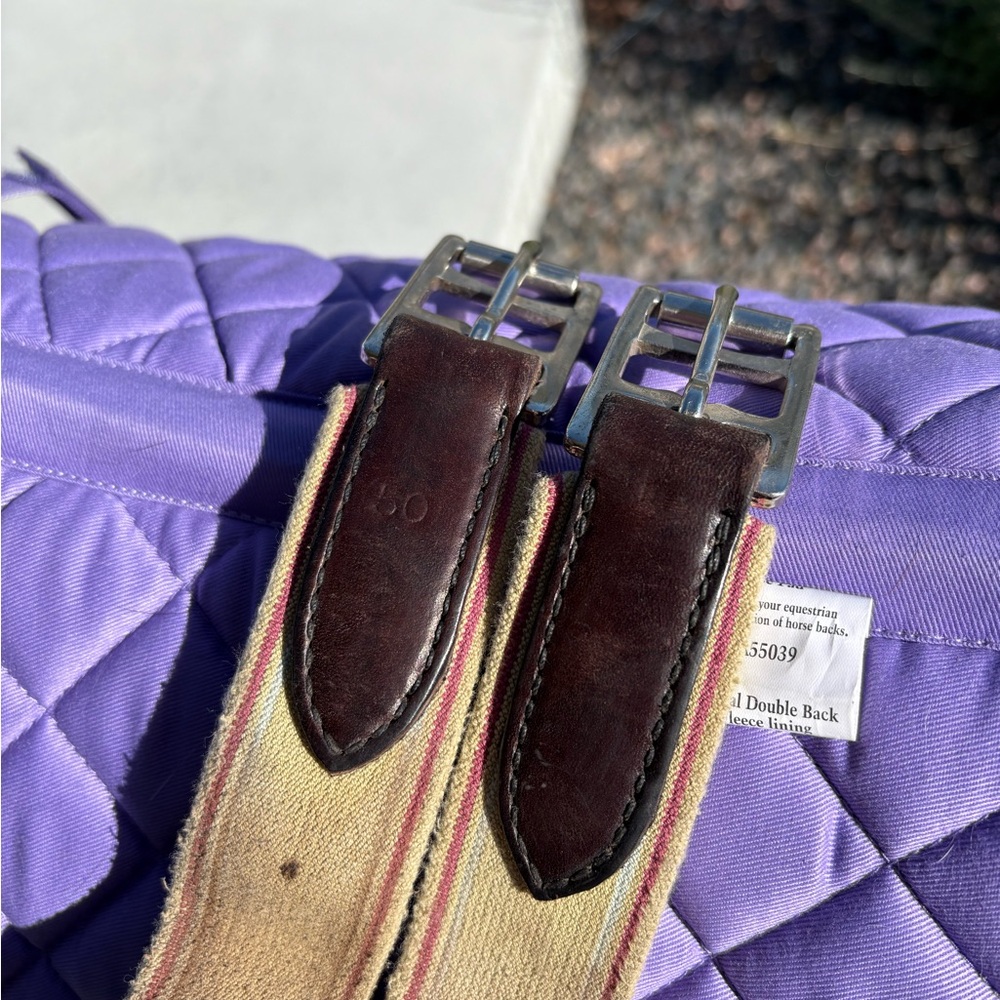 50” Tory Leather English Horse Girth - Picture 6 of 6